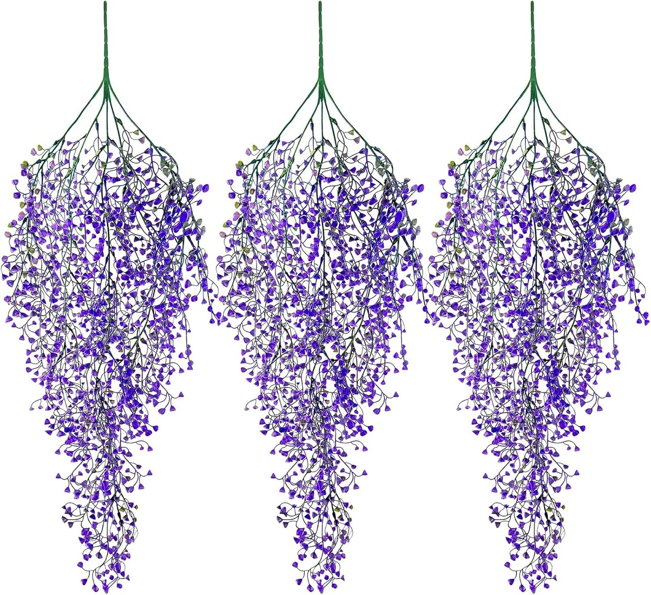 3pcs Fake Hanging Plants Ferns Ivy Vines for Indoor Outdoor Wall Home Decor